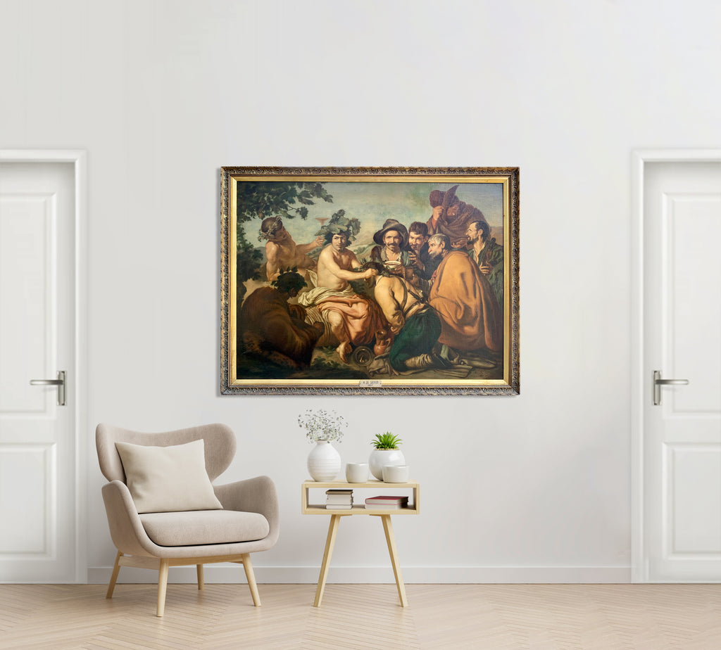 THE TRIUMPH OF BACCHUS AFTER VELAZQUES OIL ON CANVAS